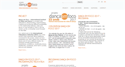 Desktop Screenshot of dancaemfoco.com.br
